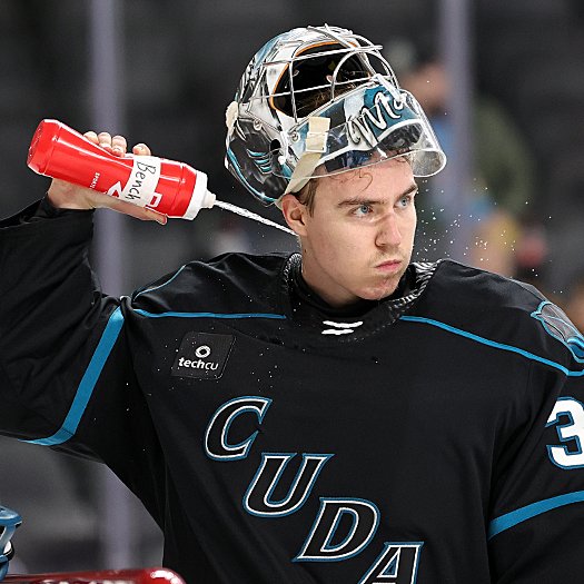 Barracuda's goalie Evan Buitenhuis