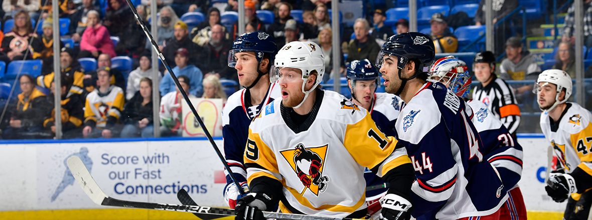 WOLF PACK LOSE 4-3 TO PENGUINS IN OVERTIME